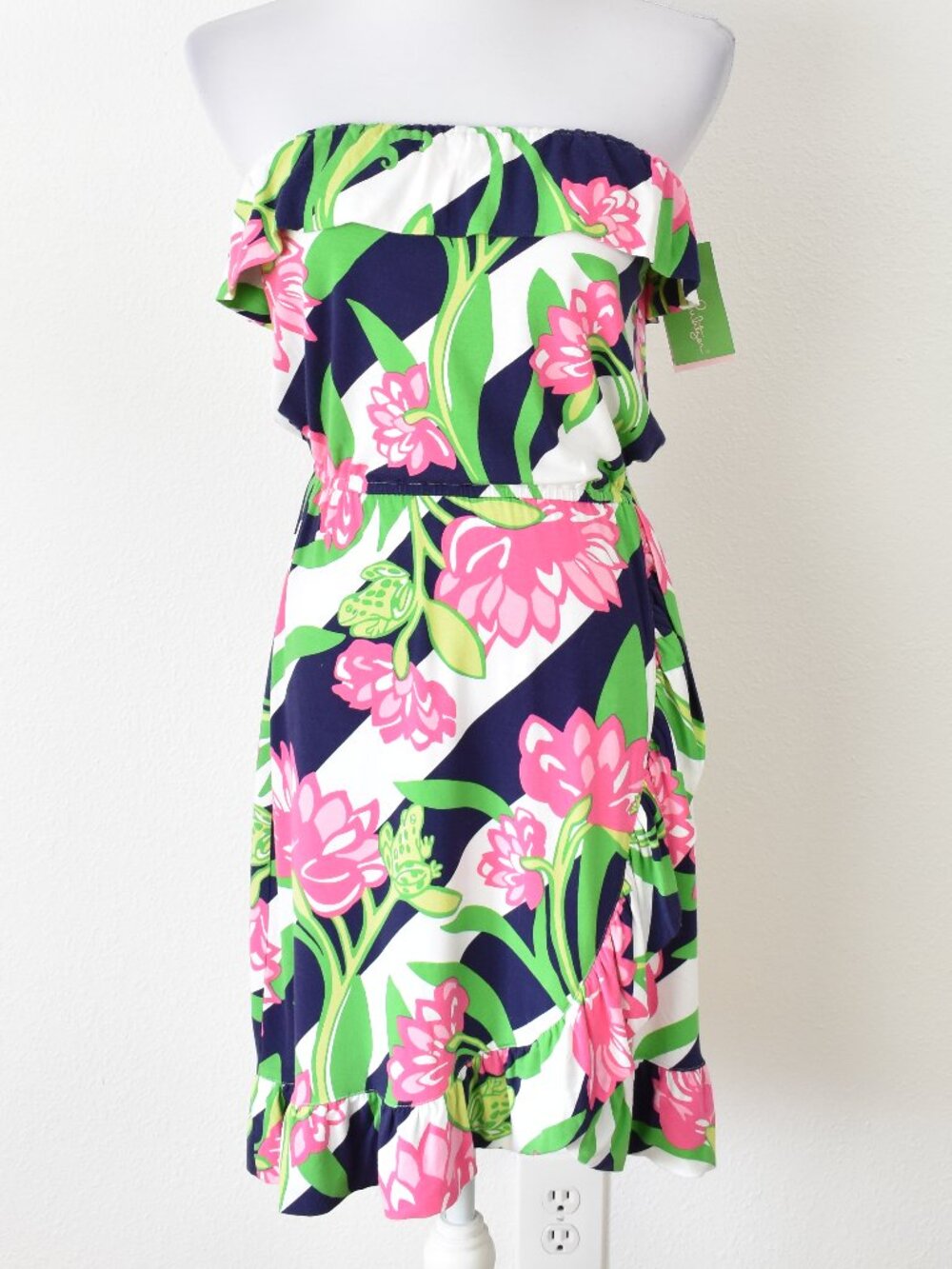 Lilly Pulitzer Jumping The Line Flor Dress NEW - M - Picture 2 of 11